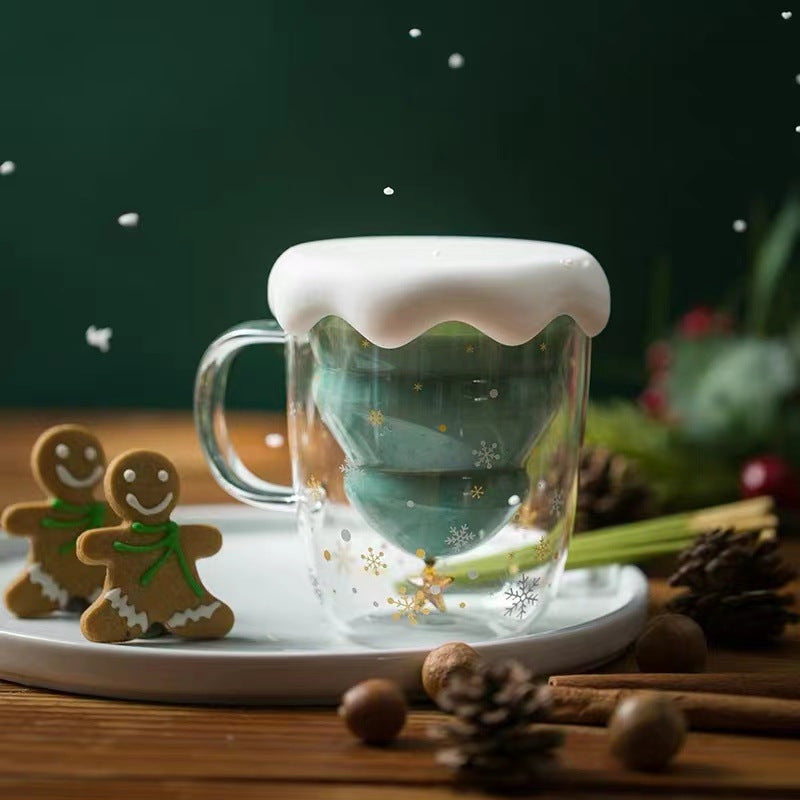 Christmas Tree Double-walled Glass