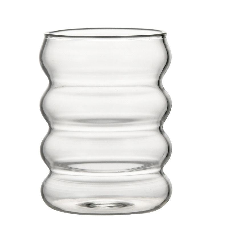 High borosilicate caterpillar cup coffee mug cute water cup heat-resistant glass cup