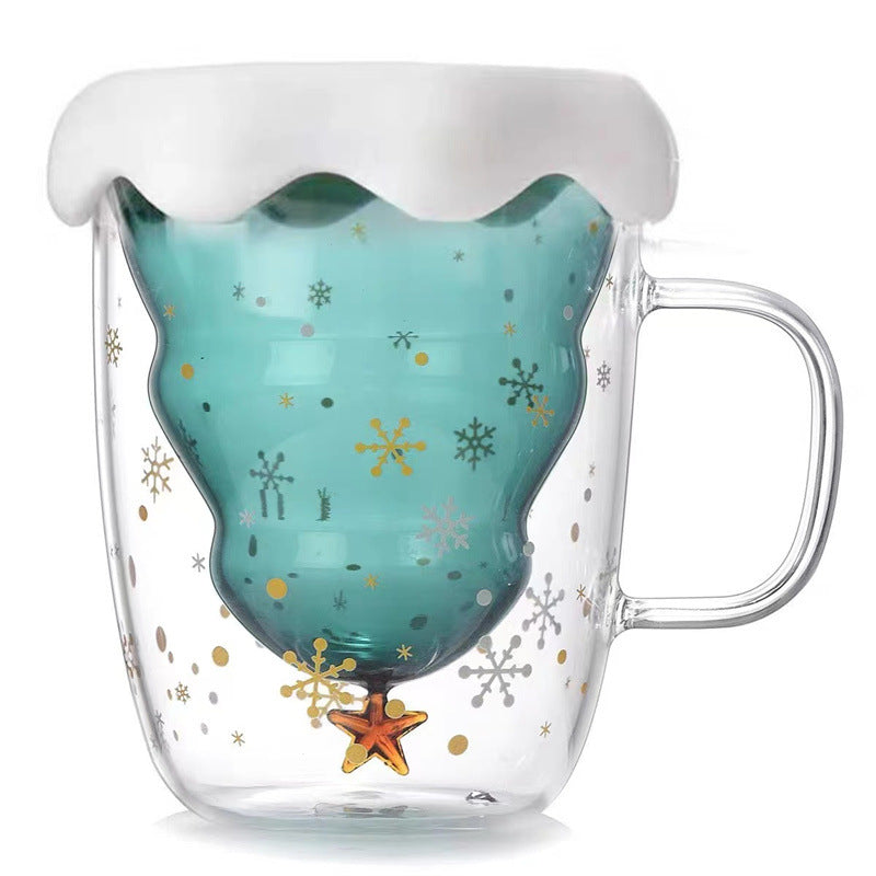 Christmas Tree Double-walled Glass