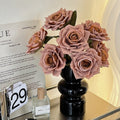 Black Glass Vase For Minimalist Home Decor