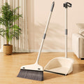 Transparent Broom And Dustpan Set For Floor Cleaning