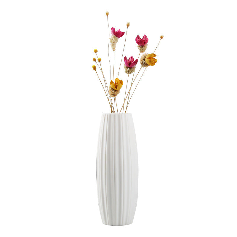 Simple White Ceramic Vase For Home Styling