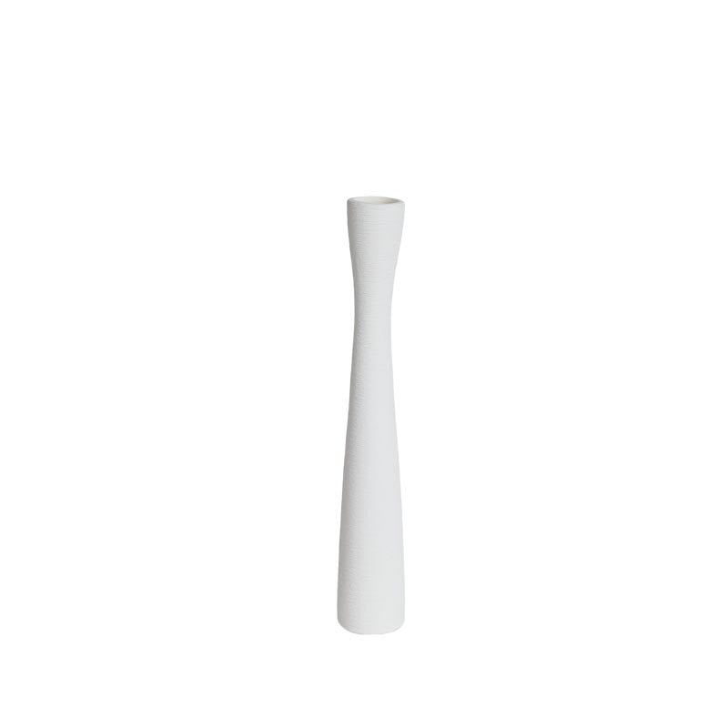 Long Slim White Vase For Modern Interiors