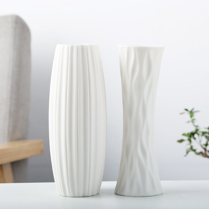 Simple White Ceramic Vase For Home Styling