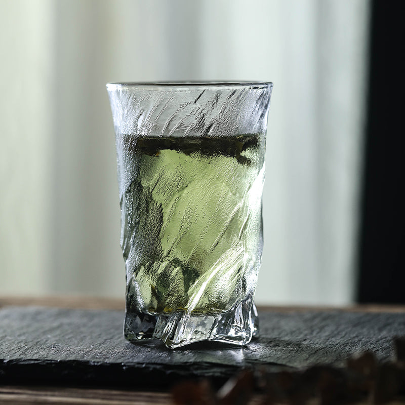 Glacier-patterned Japanese-style household whiskey glass