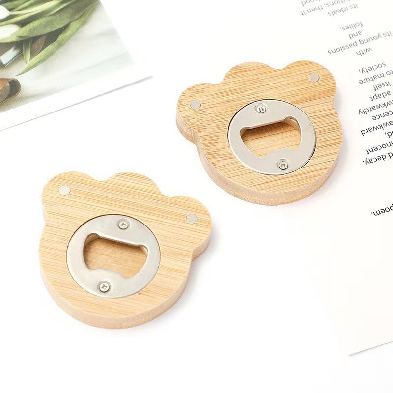 Portable Creative Bear Bottle Opener for Home Use