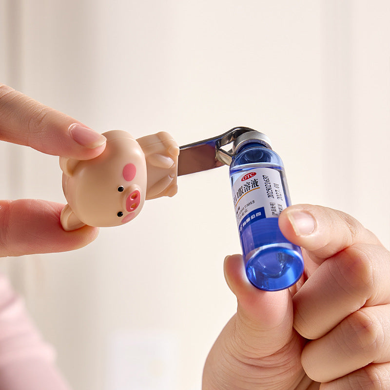 Piglet oral liquid bottle opener, bottle opener, beer bottle screwdriver