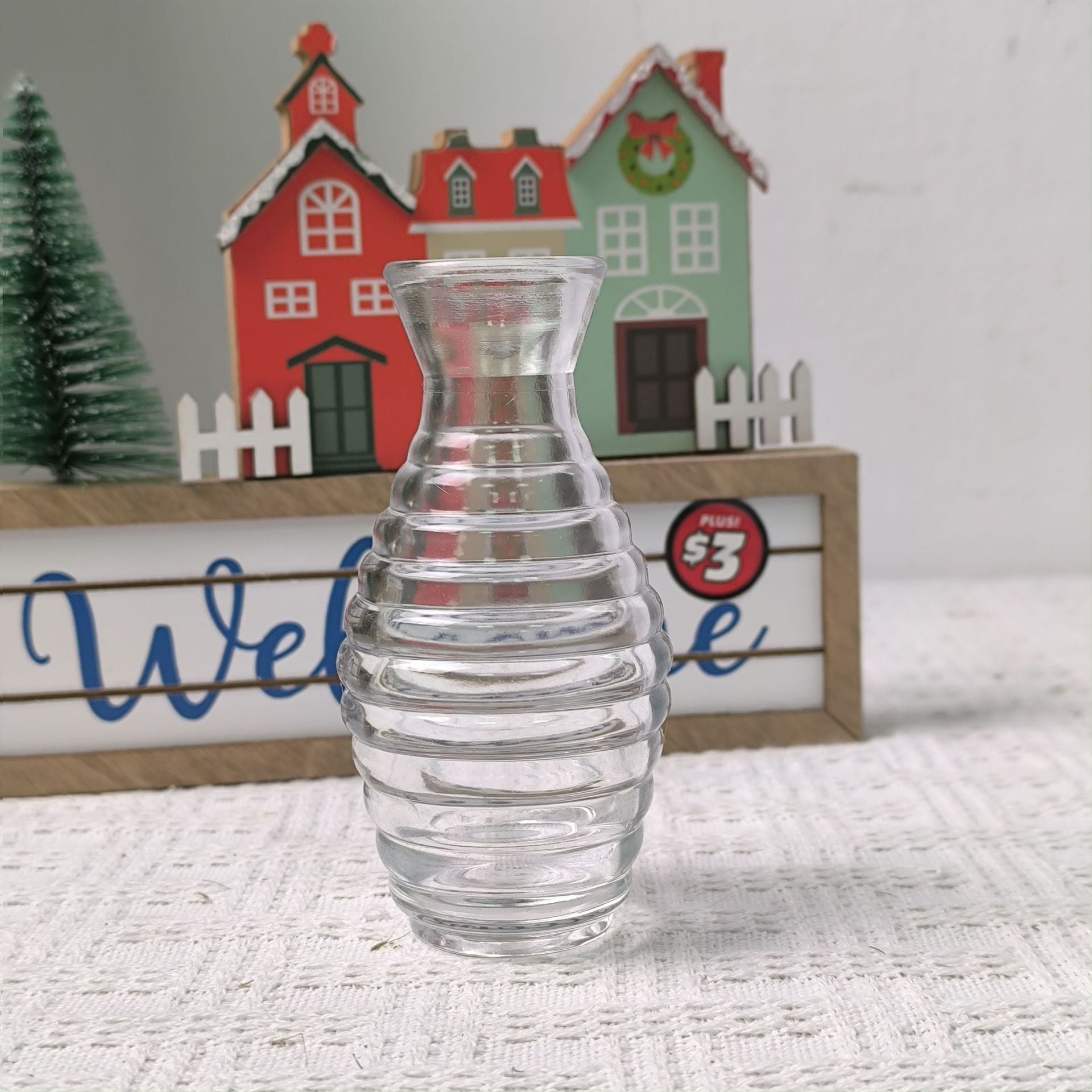 Transparent Glass Vase For Home Table Display