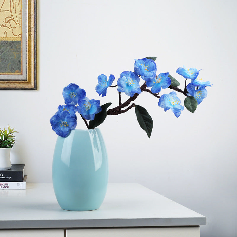 Blue Ceramic Vase For Nordic Home Decoration