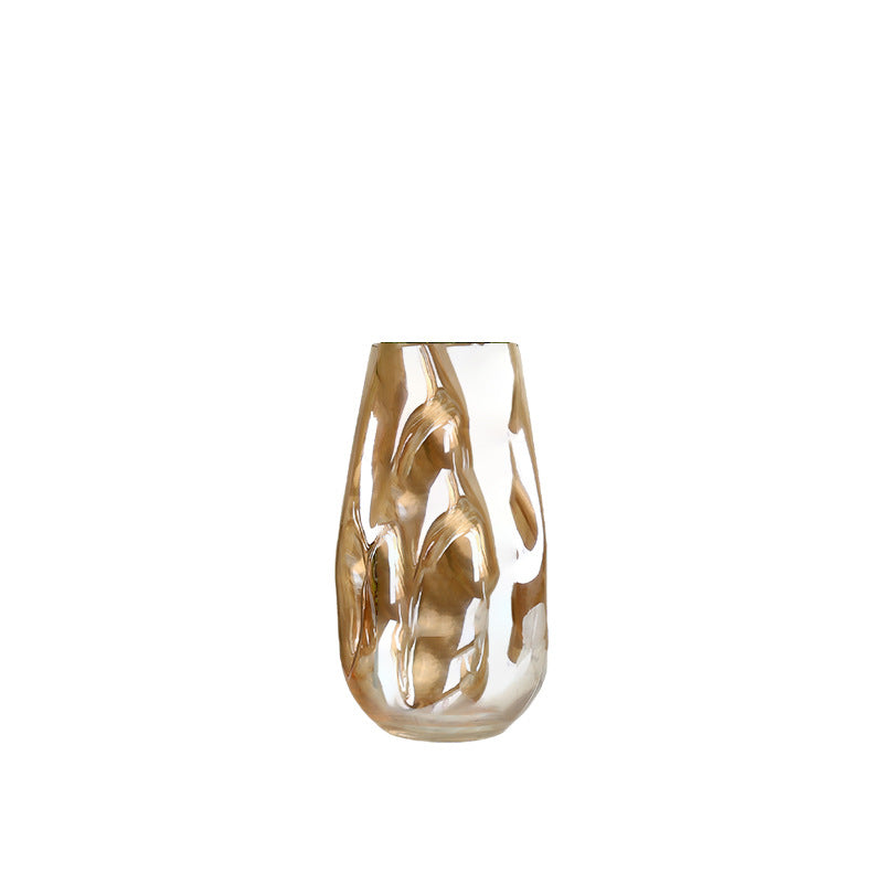 Twisted Glass Vase For Nordic Interior Decor