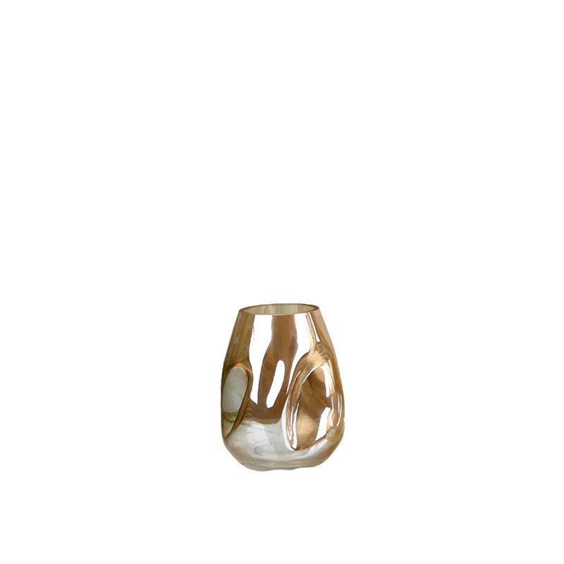 Twisted Glass Vase For Nordic Interior Decor