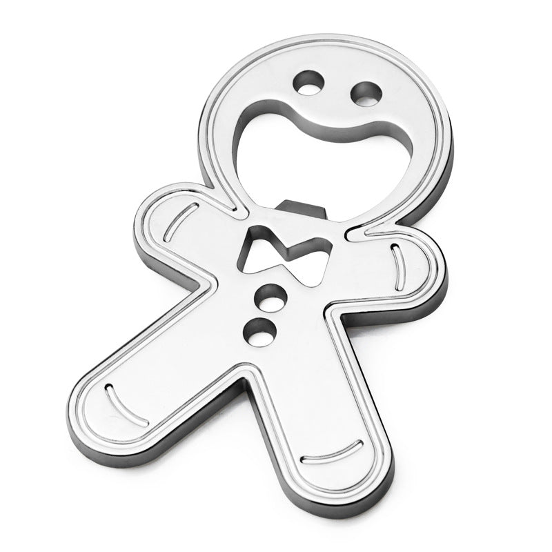 Creative Cartoon Doll Bottle Opener Keychain Multifunctional Gingerbread Man