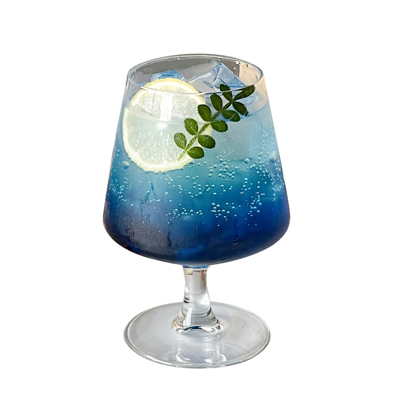 Short-stemmed glass, wine glass, drinking glass, soda glass