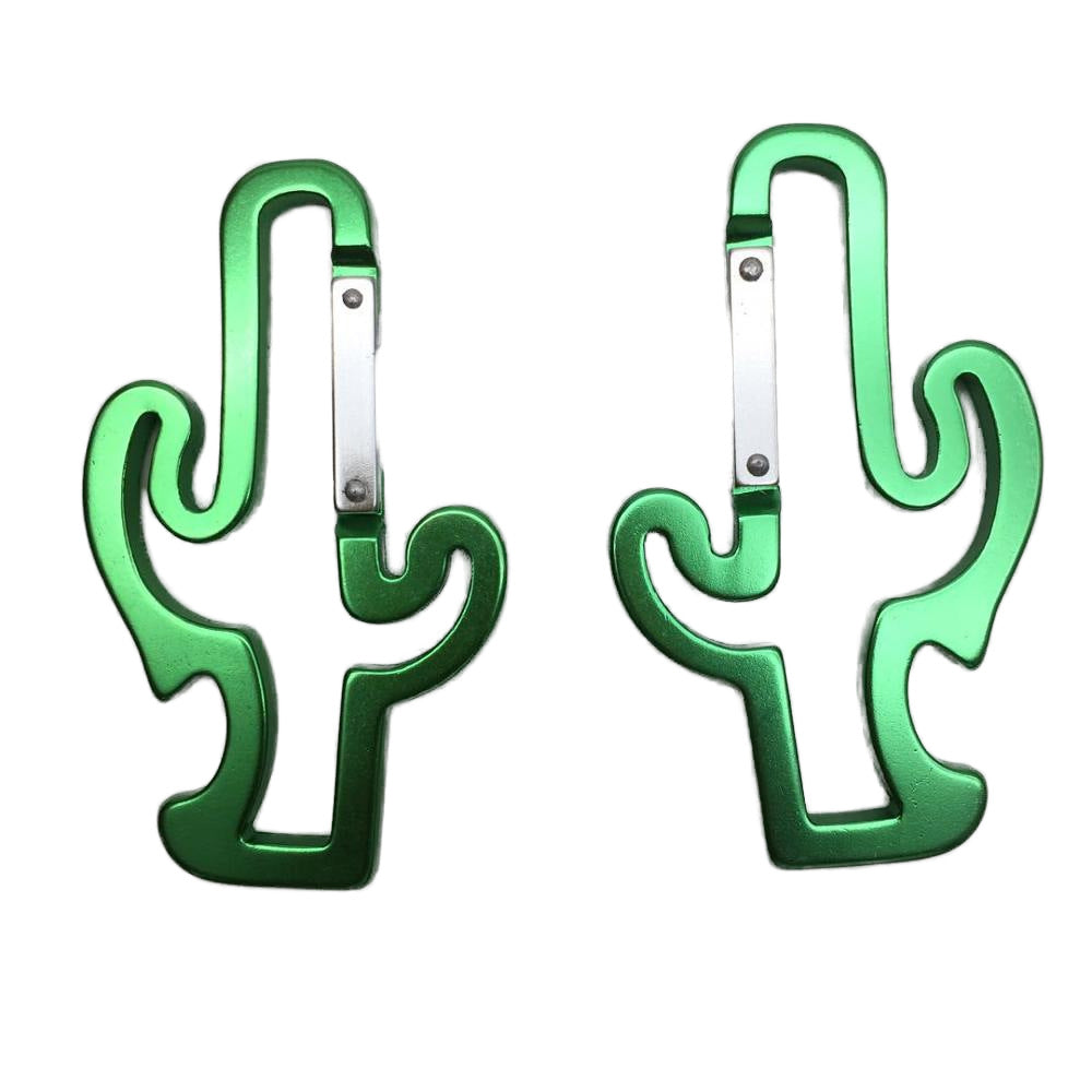 Cactus-shaped keychain bottle opener