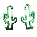 Cactus-shaped keychain bottle opener