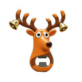 Reindeer magnetic painted bottle opener refrigerator magnet beer bottle opener
