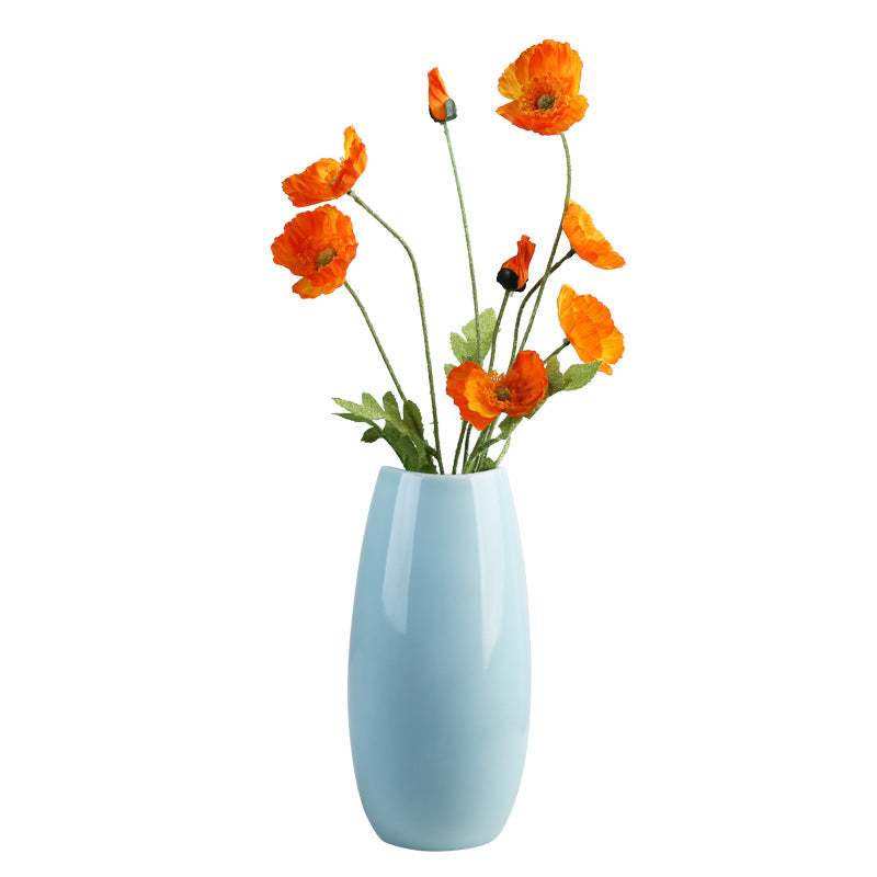 Blue Ceramic Vase For Nordic Home Decoration