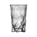 Glacier-patterned Japanese-style household whiskey glass