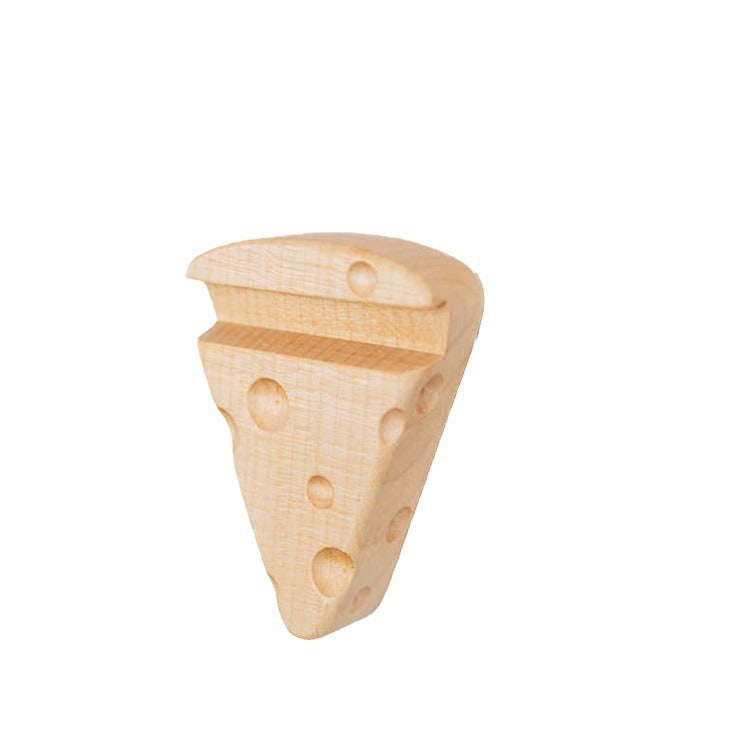 Solid wood cheese bottle opener refrigerator magnet creative bottle opener