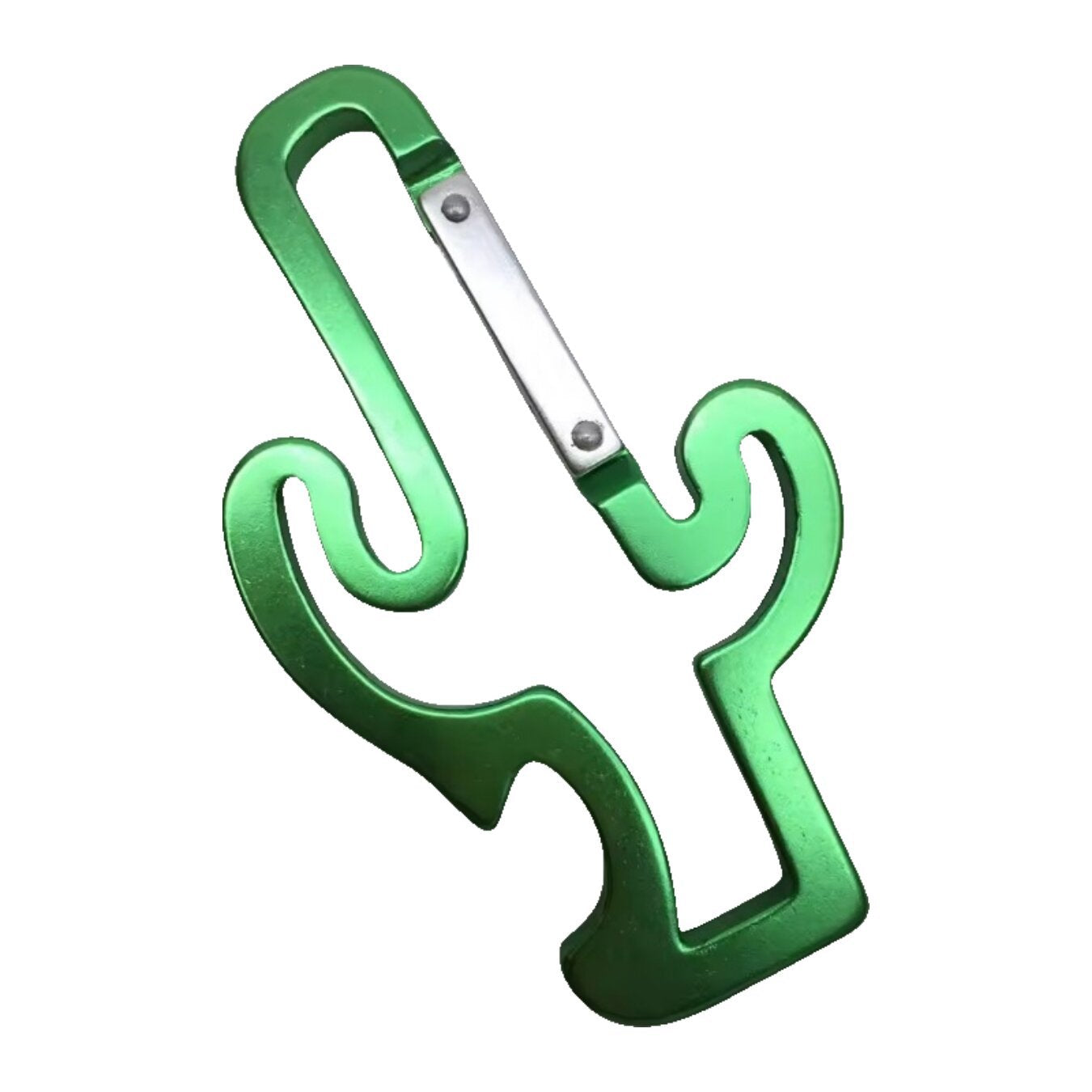 Cactus-shaped keychain bottle opener