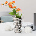 Creative Silver Ceramic Vase For Table Decor
